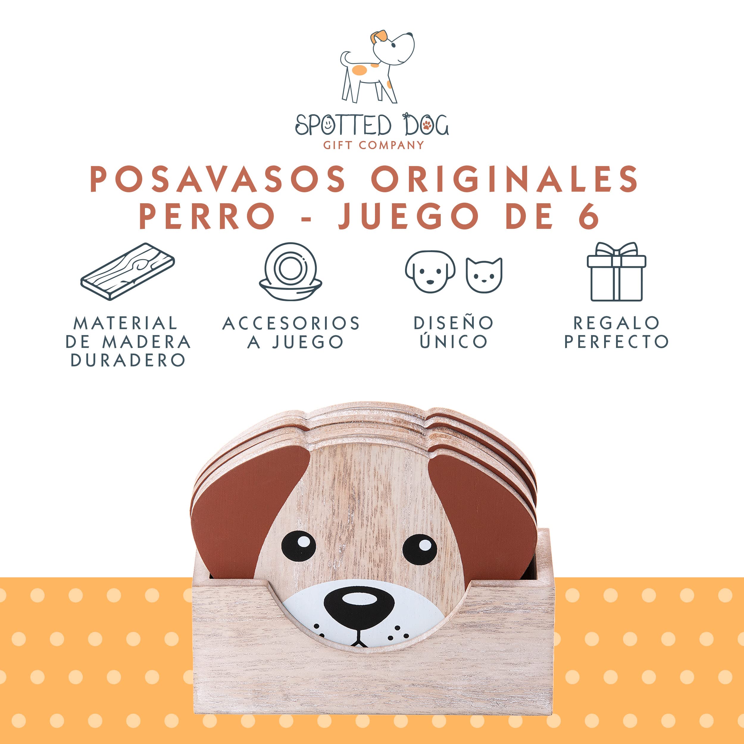 Juego De 6 Posavasos De Yorkshire Terrier, Regalo Para El Amante De La Mamá, Posavasos De Piel Con Soporte, Paquete De 6 Posavasos Para Tazas/bar/bebidas Para Mesa/café, Protección De Inauguración De