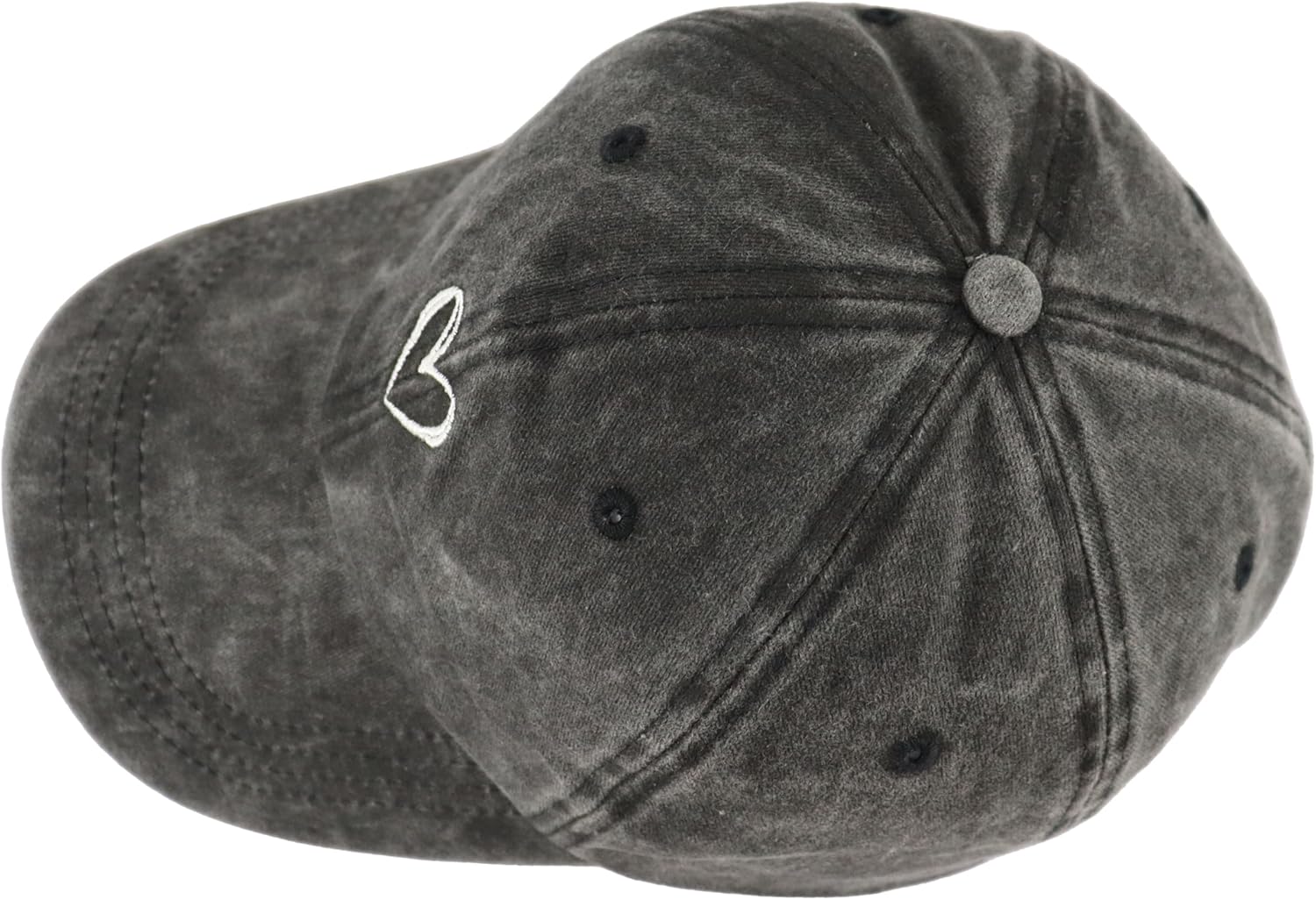 Cute Heart Hats for Women, Adjustable Cotton Embroidered Vintage Love Baseball Caps - Image 5