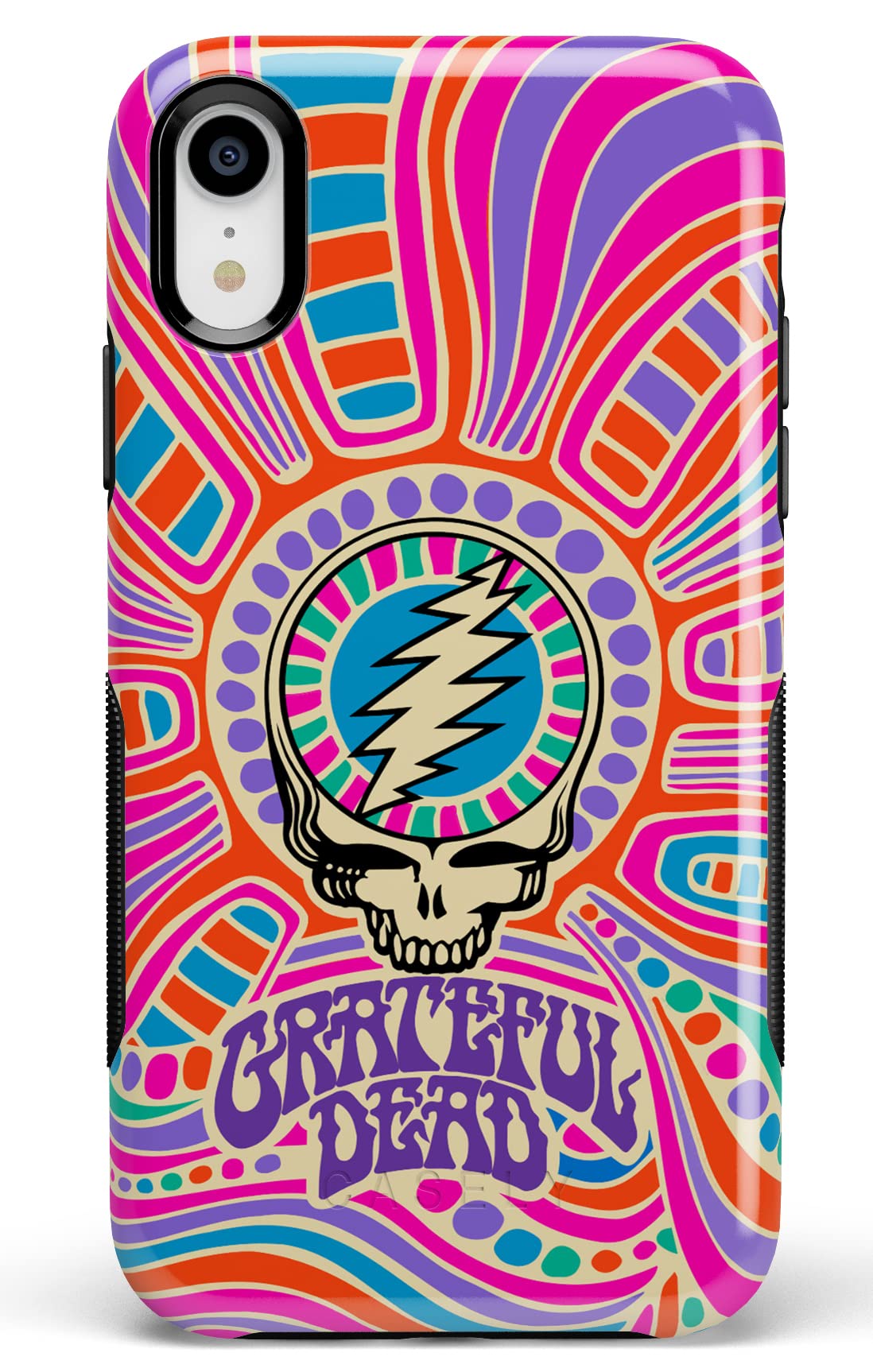 iPhone XR Phone Case Art Of Chaos Grateful Dead Skull Case Bold Protective  Design