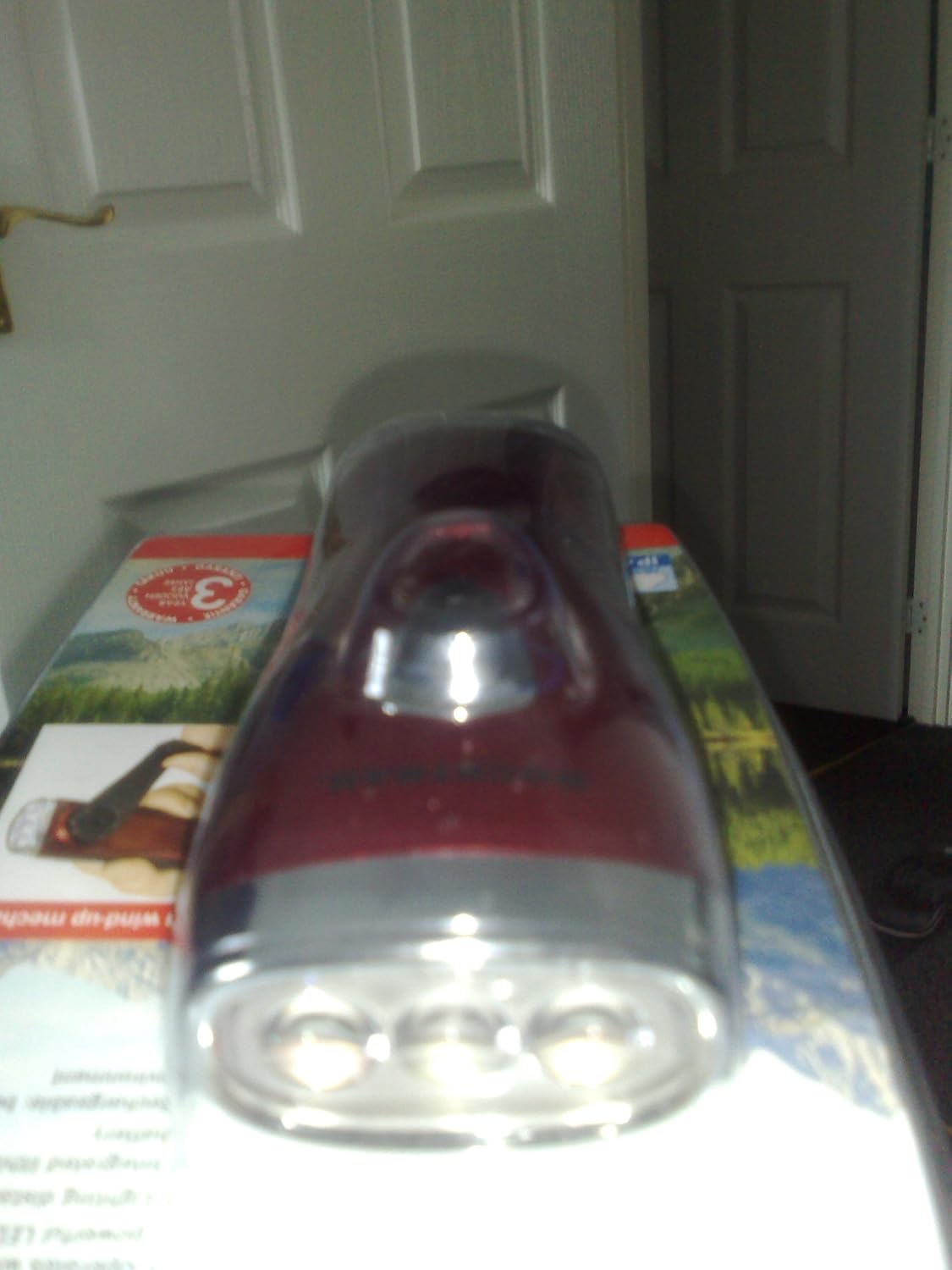 Close-up of the LED end of the Rocktrail Dynamo LED Torch