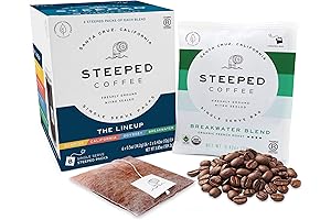 Steeped Coffee Eco-friendly Single Serve Instant Coffee Tea Bags