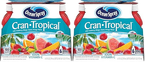 Miniatura 9 de Ocean Spray Cran-Tropical Juice Bebida botella de 10 onzas paquete de 6