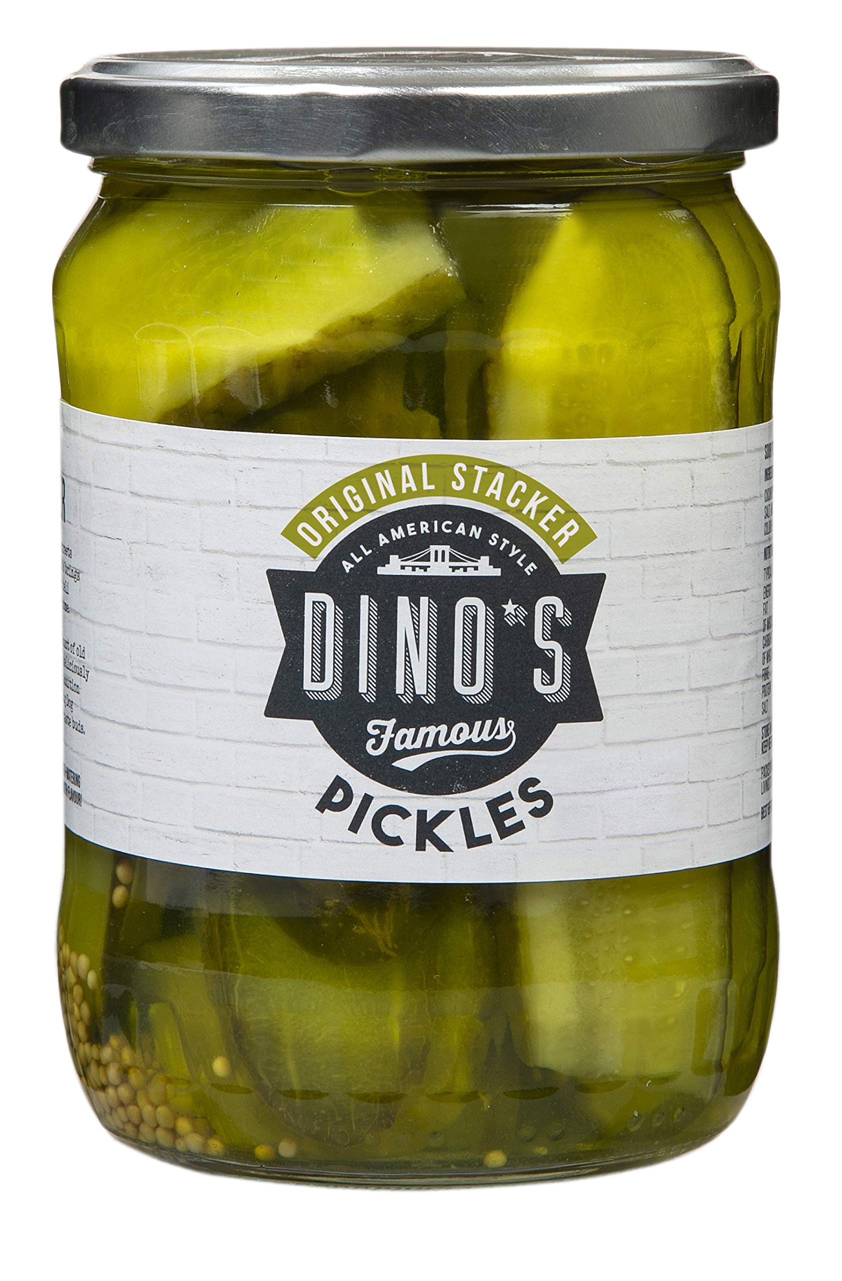 Dino's Famous Hot Dogs Original Stacker Cornichons 530 g