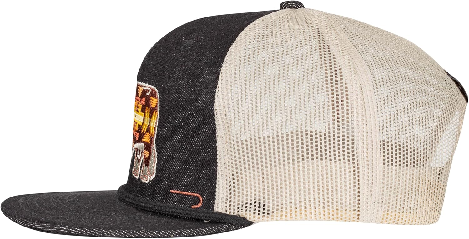 Lazy J Ranch Apache Hereford Bull Classic Trucker Rope Hat - Adjustable Unisex Country Hats - Image 3