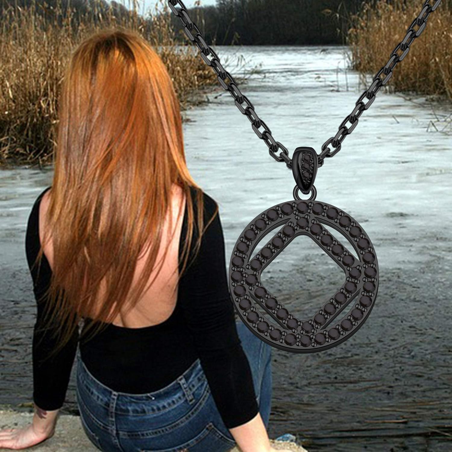 MAOFAED Sobriety Gift Recovery NA Narcotics Anonymous Birthday Gift NA Necklace New Beginnings Gift - Image 3