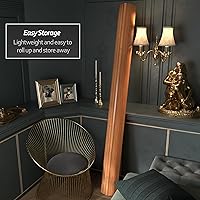 Vista 105 de Red Lantern Pantalla de onda de bambú corta de 4 pies - Blanco