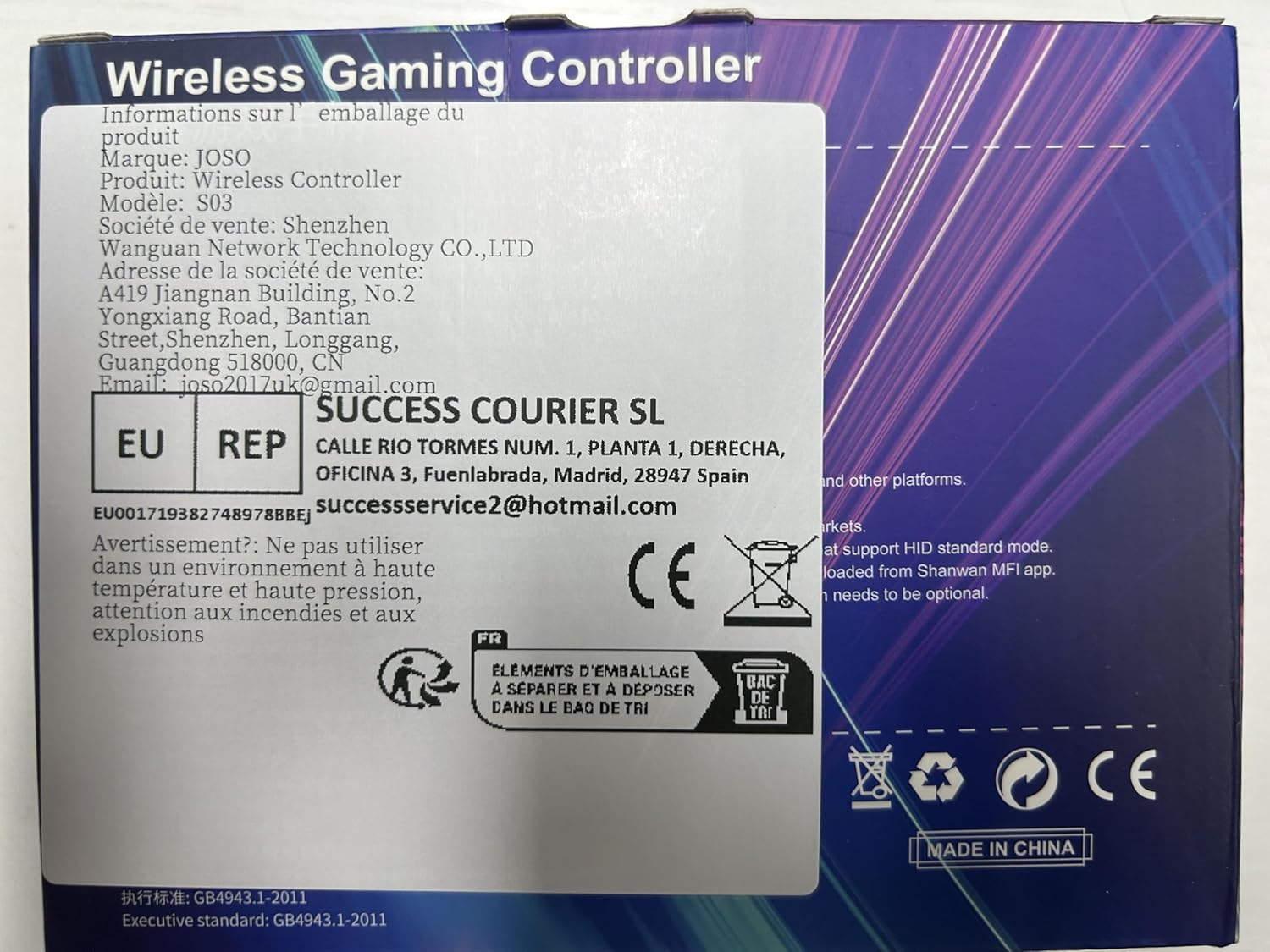 Joso Game Controller for PC, Android, iOS with Phone Holder, Wireless Controllers for Nintendo Switch, PS4, PS3, with Vibration, Motion, Turbo, Back Buttons, Cracked Design and LED Ligh, Direct Play 10 81VSo1+rOhL. AC SL1500