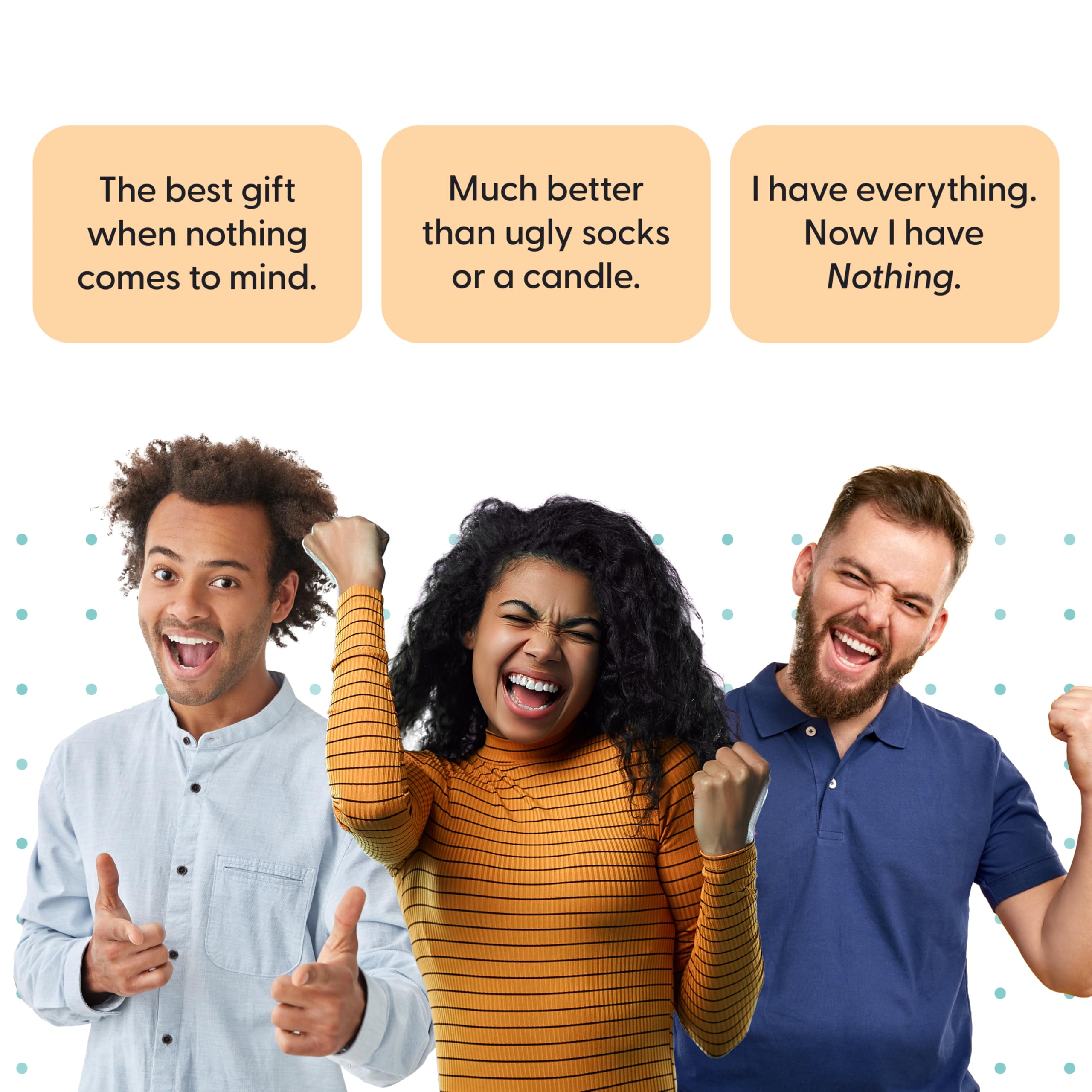 Nothing Gift - Funny Gag Gift for Dad, Mom, Women & Men Who Want Nothing - Hilarious Novelty & Useless Practical Joke for The Person Who Has Everything - Weird Prank Box Stuff
