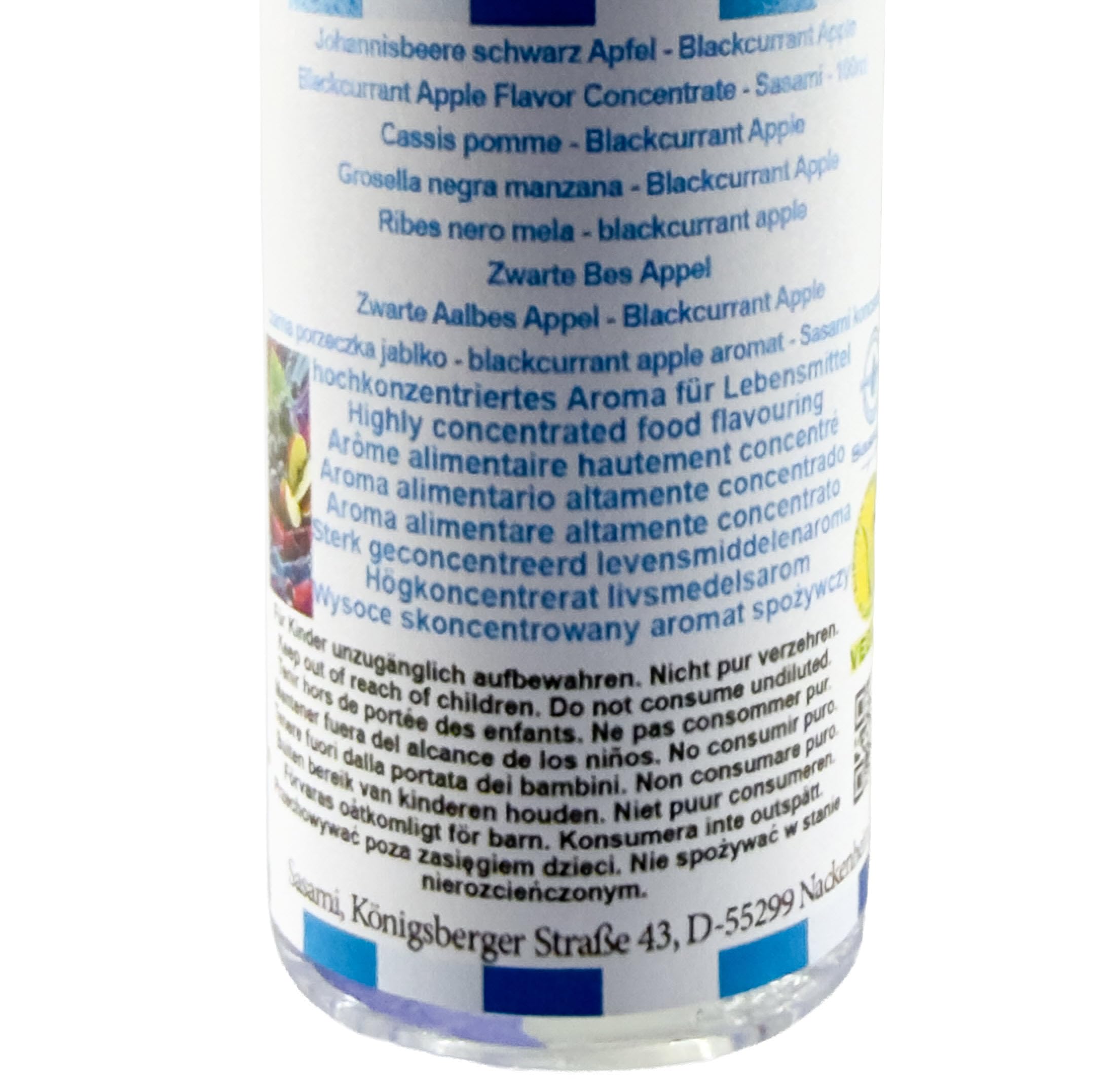 Grosella negra manzana - Blackcurrant Apple aroma - Sasami Konzent - 100ml