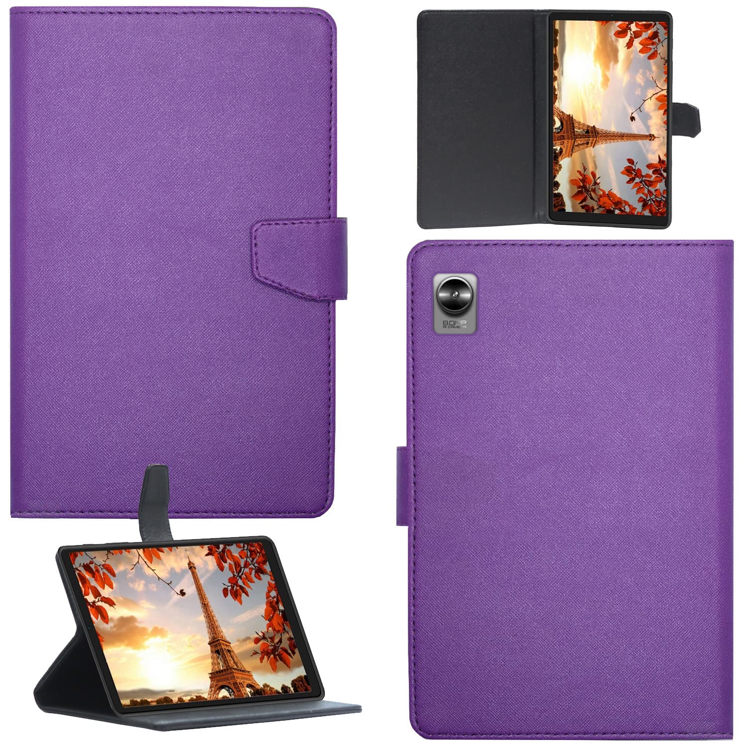 Zaoma PU Leather Flip Flap Case Compatible for realme Pad Mini Tablet - Mer Purple (B0B18Q5K92) Amazon Price History, Amazon Price Tracker