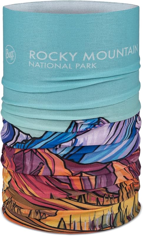 CoolNet UV Neck Gaiter, UPF 50 Sun Protection, Breathable, Versatile, Quick Dry Face Mask, National Park, Adult Size