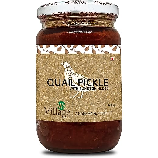 My Village Quail Meat Pickle Spicy Homemade Non Veg Pickle N