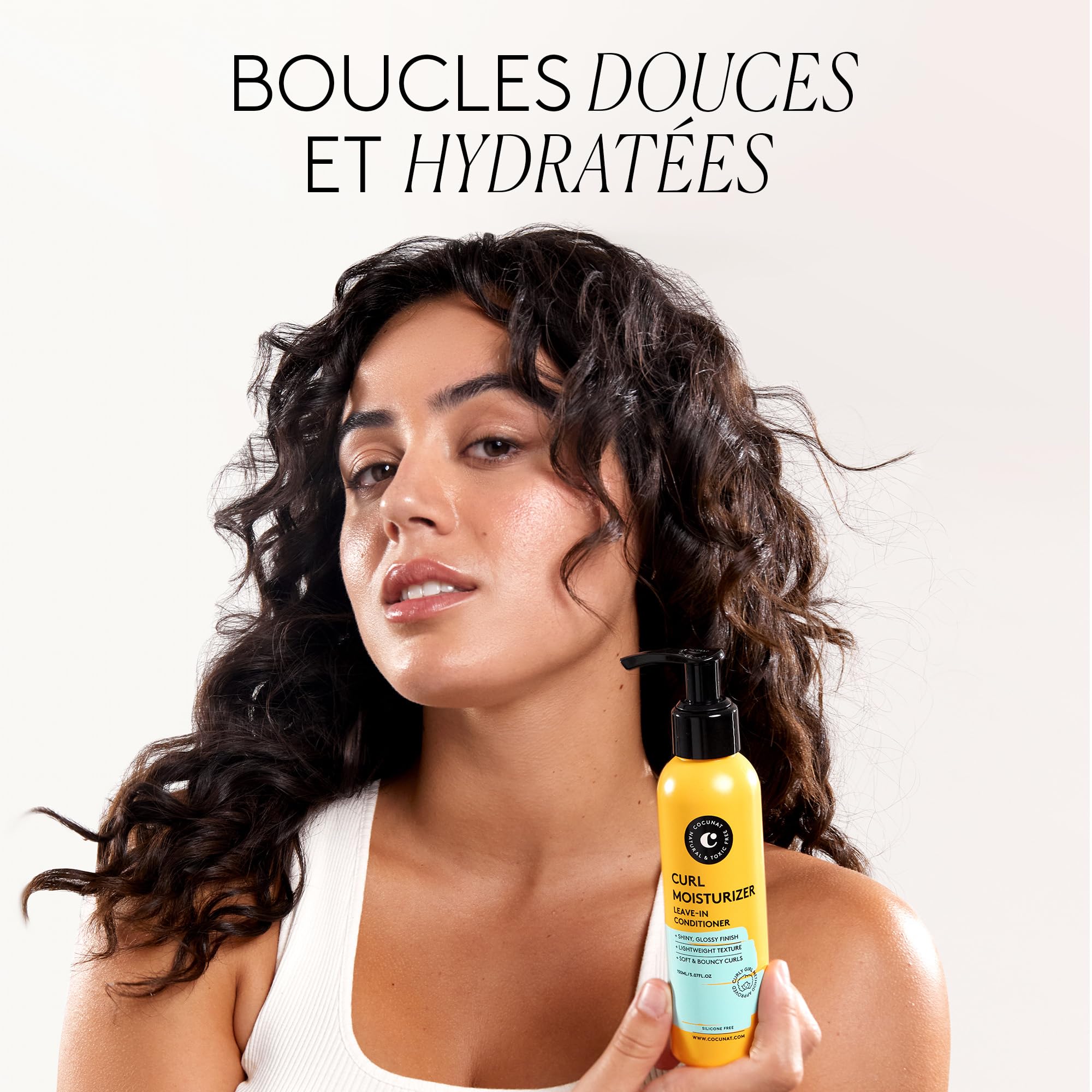 COCUNAT - Pack 2 Curl Moisturizer Leave-in - Démêle, Hydrate et Définit les Boucles - Boucles Souples, Brillantes et Douces - Hydratation Maximale - Méthode Curly - Anti-Frisottis - 150 ml