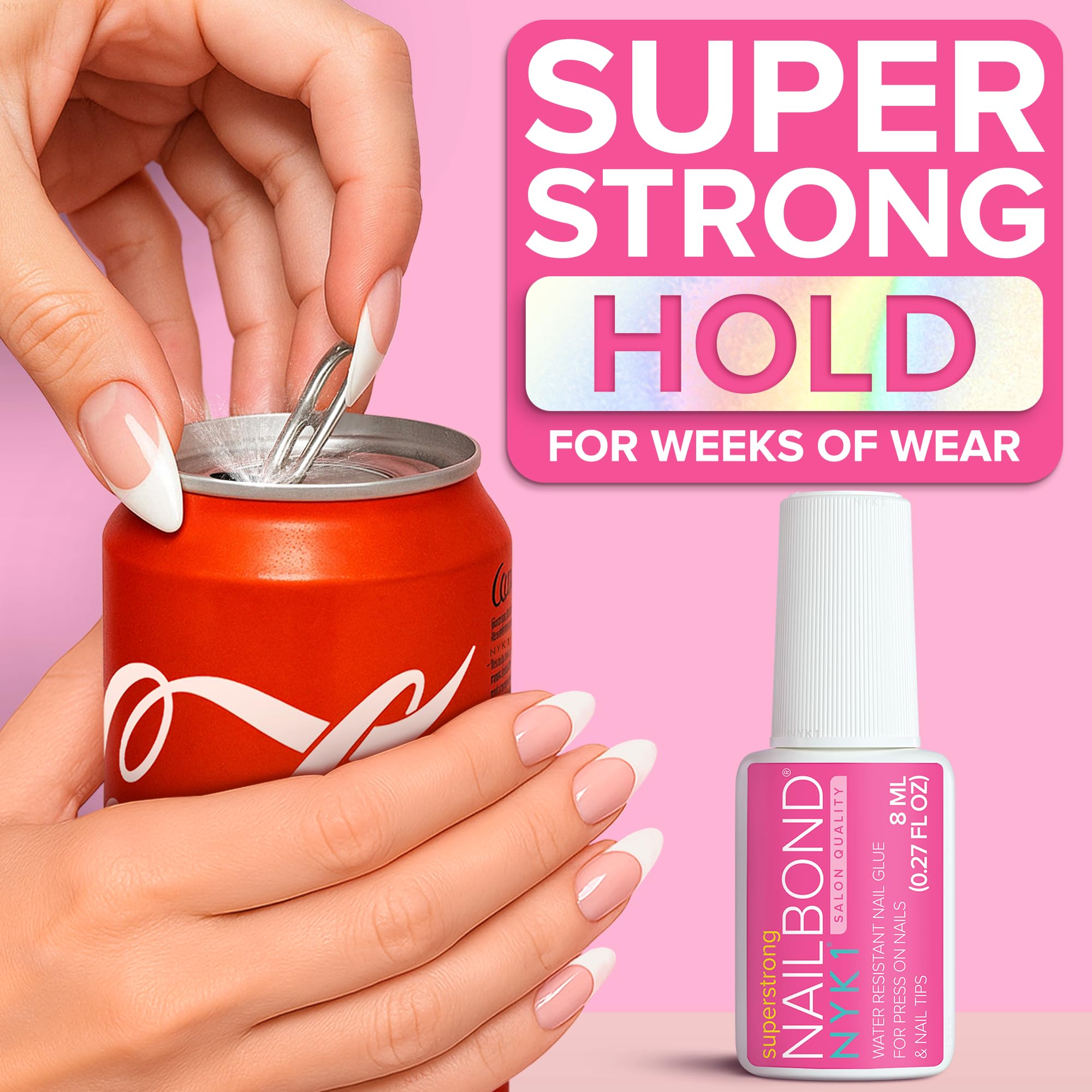 NYK1 Nail Glue: Super Strong & Quick Dry -4 NYK1 Nail Glue: Super Strong & Quick Dry -4