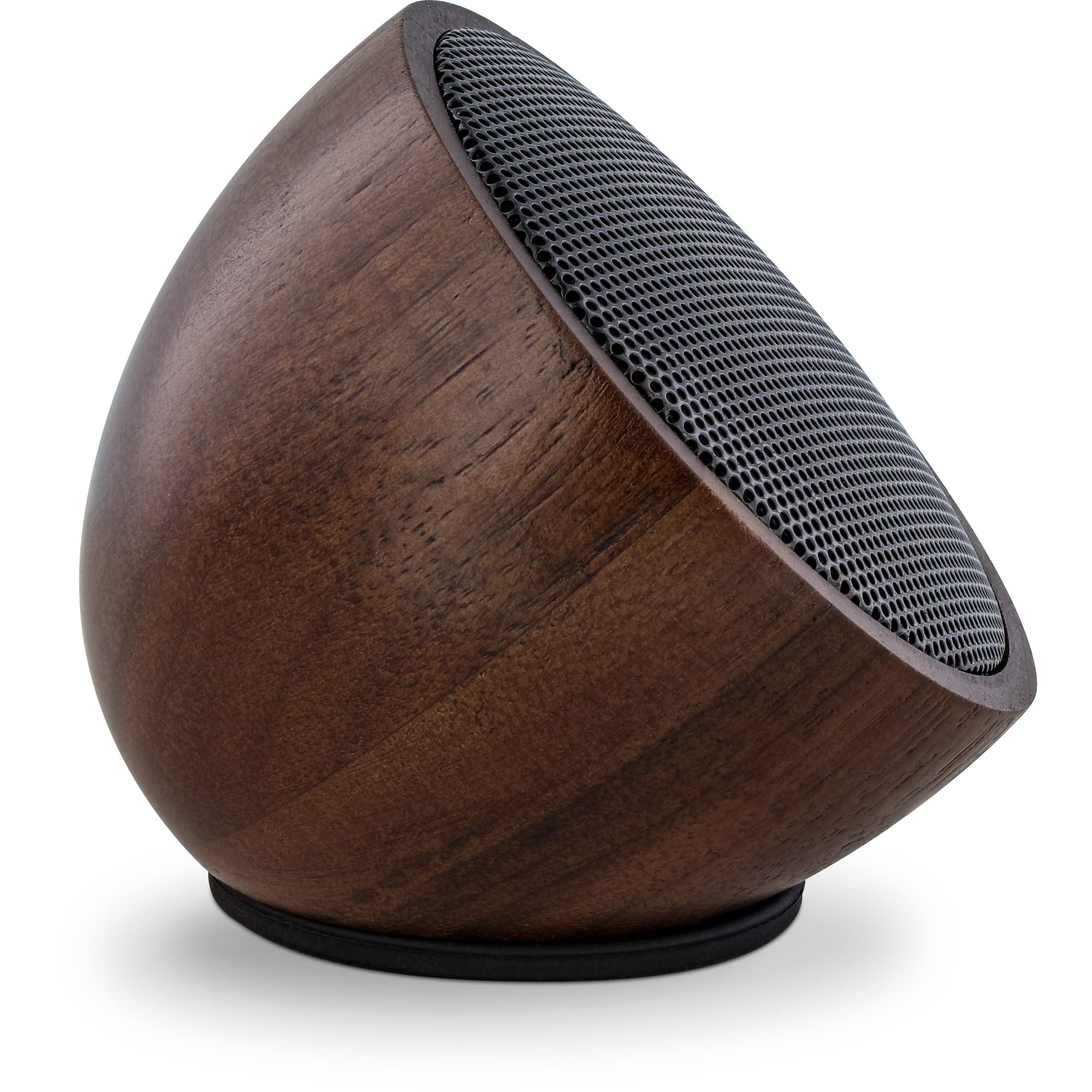 InLine wOODWOOM Mini Haut-Parleur Bluetooth (52 mm) en Bois de Noyer
