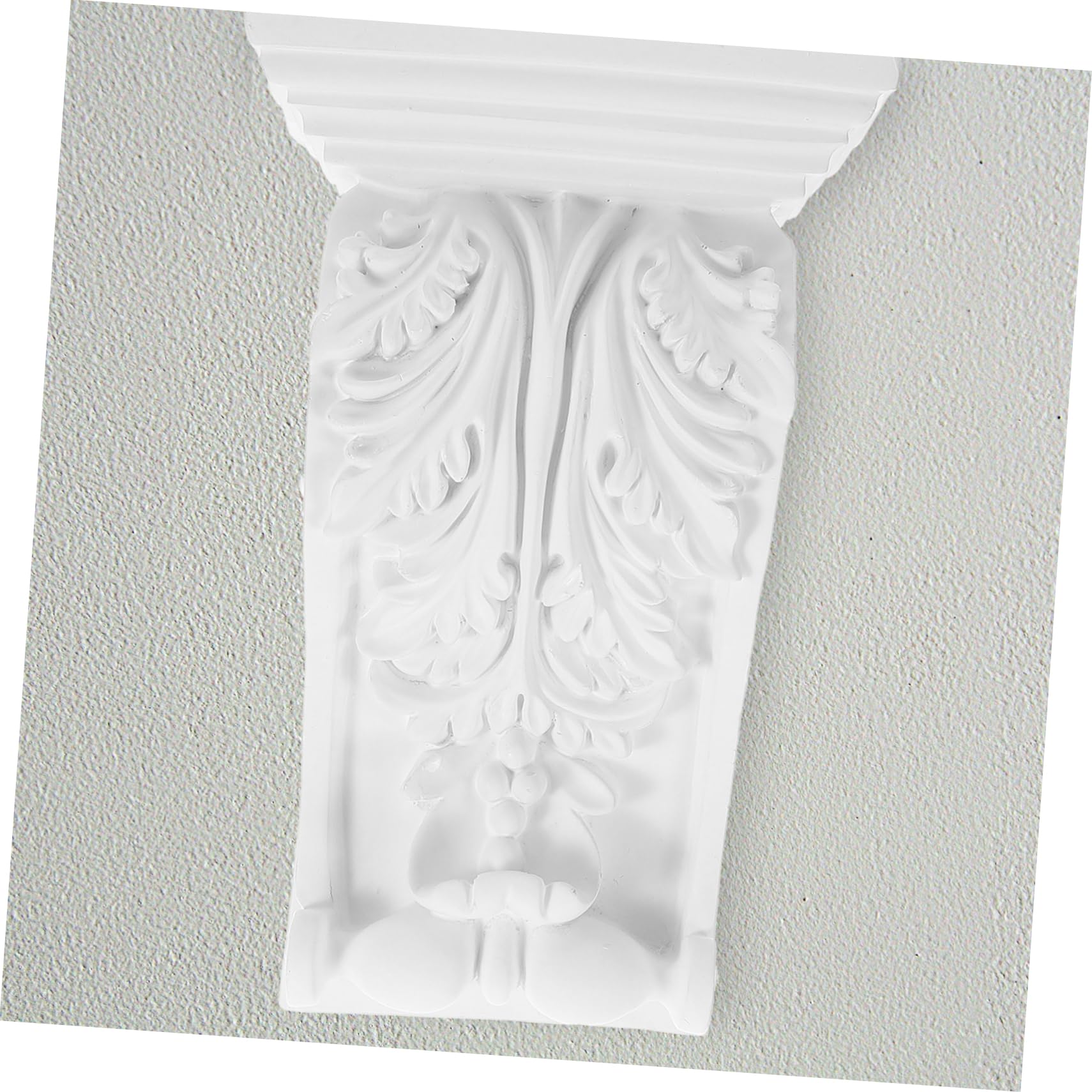 Ménsula Decorativa Europea Tallada Estilo Clásico 8.07x5.31x3.14in para Molduras de Pared