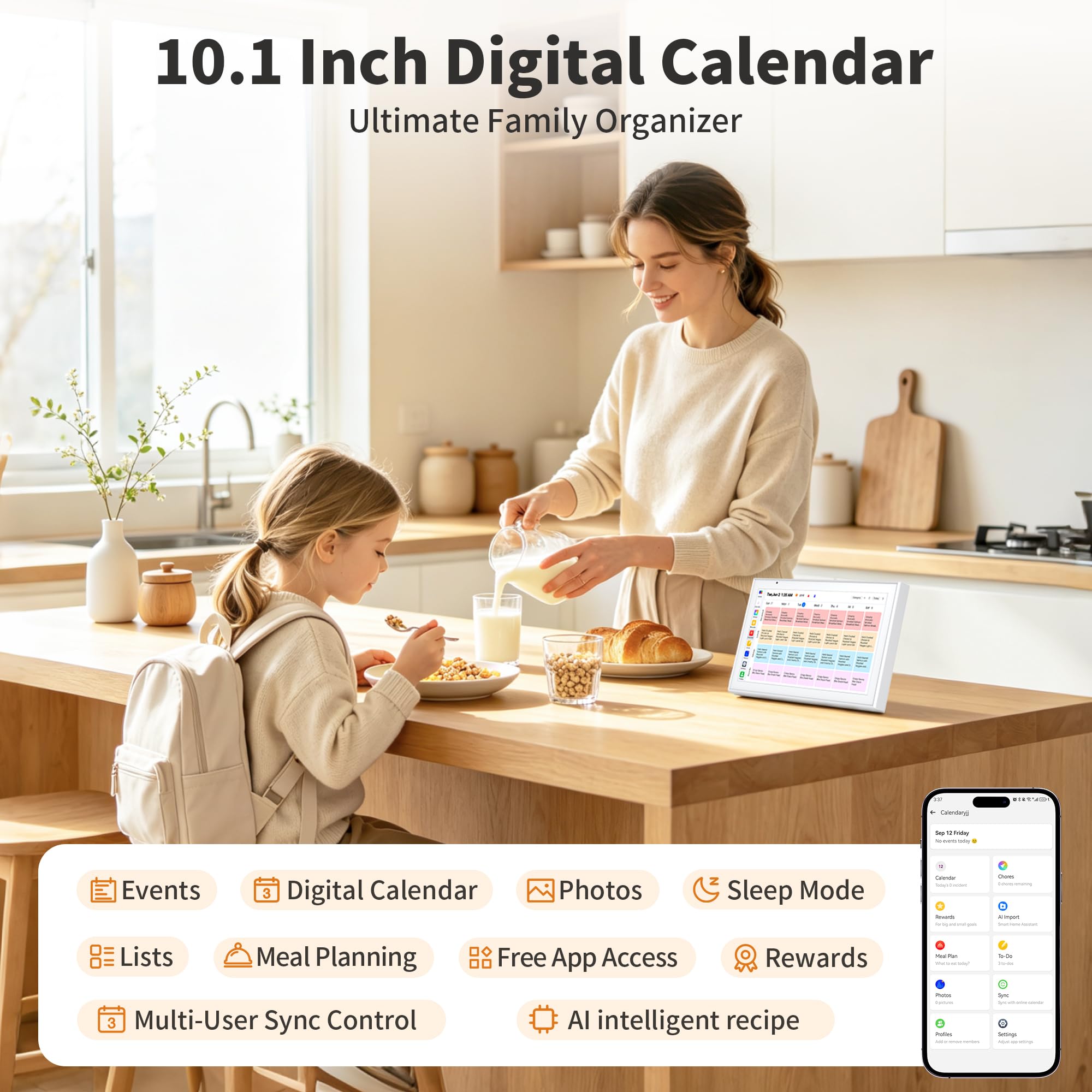 Smart Digital Calendar - Family Planner & Organizer -2