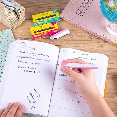 Miniatura 2 de Online Instrumentos de escritura  Pluma estilográfica Air Iridio Nib M (Mediano) con Cartucho de Tinta Azul Pastel