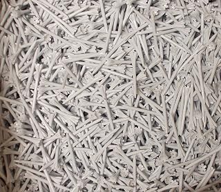 Champ New Zarma Fly 2 3/4" Plastic Golf Tees - White - 100 Tees in Bulk