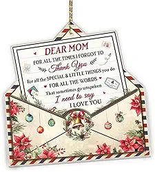 Hyturtle Ornamento de mãe 5025 – enfeite de Natal para mãe e filha de 12,7 cm – Melhor presente de Natal para mãe de filha ou filho – lembrança de feriado sentimental, ornamentos fofos para decoração