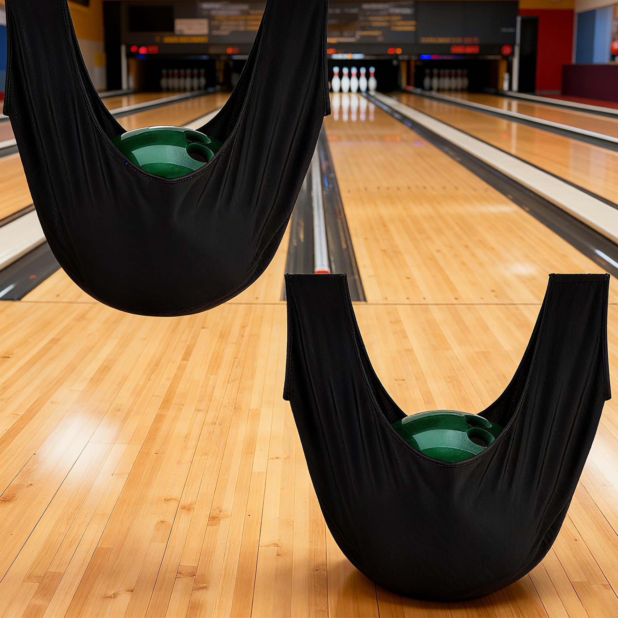 Bowling Ball Polisher Microfiber Towel Black