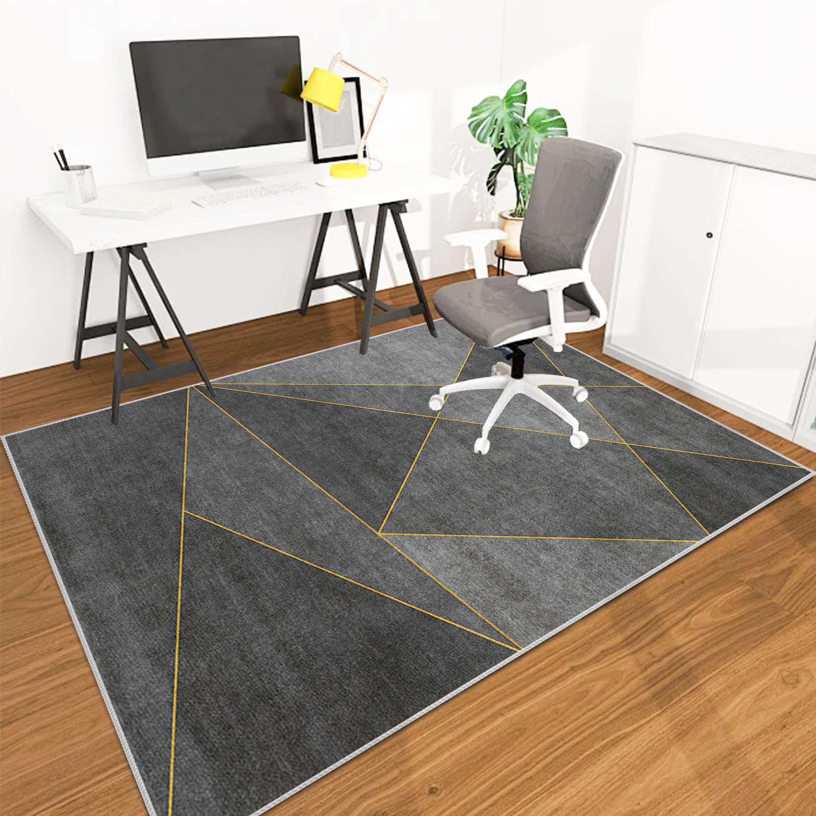 Heavy Duty Desk Chair Mats for Carpet, Office Chair Mat for Hardwood Floor, Office Chair Floor Protector Mat for Rolling Chair, Computer Chair Mat for Home Office Rug Hard Floor Mat 80 x 120 cm