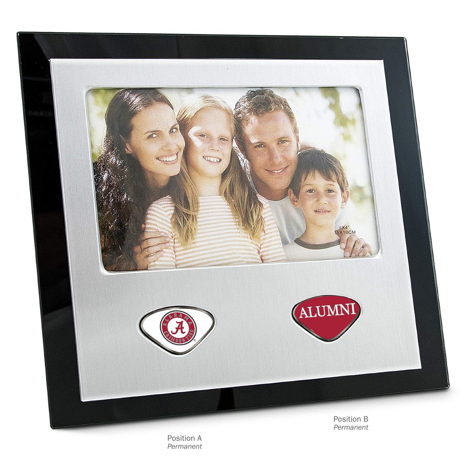 AdSpec NCAA Alabama Crimson Tide Collegiate Photo FrameCollegiate Photo Frame, Silver, One Size