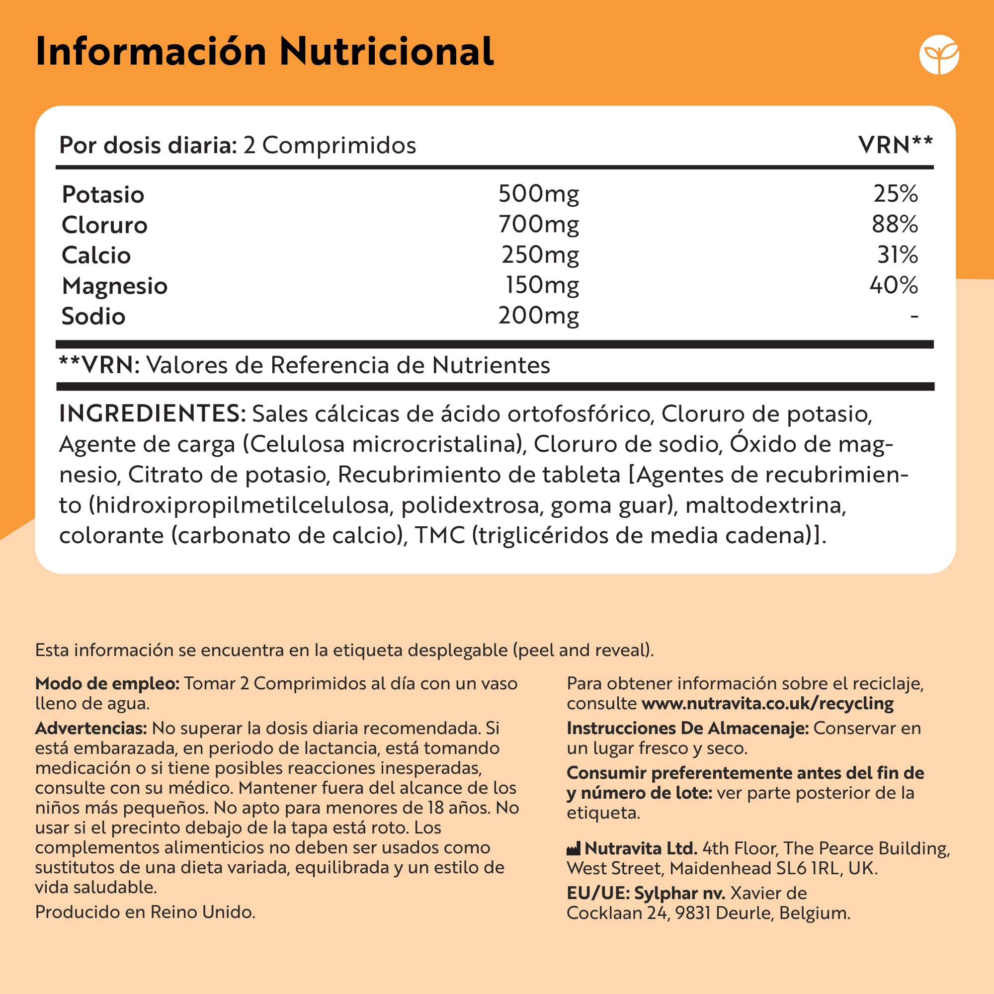 Nutravita Electrolitos Complejo - 240 Comprimidos Veganos - Potasio y Magnesio, Calcio, Cloruro, Sodio - Electrolitos sin Azucar - Función Muscular, Equilibrio Electrolítico - Electrolytes Hidratacion