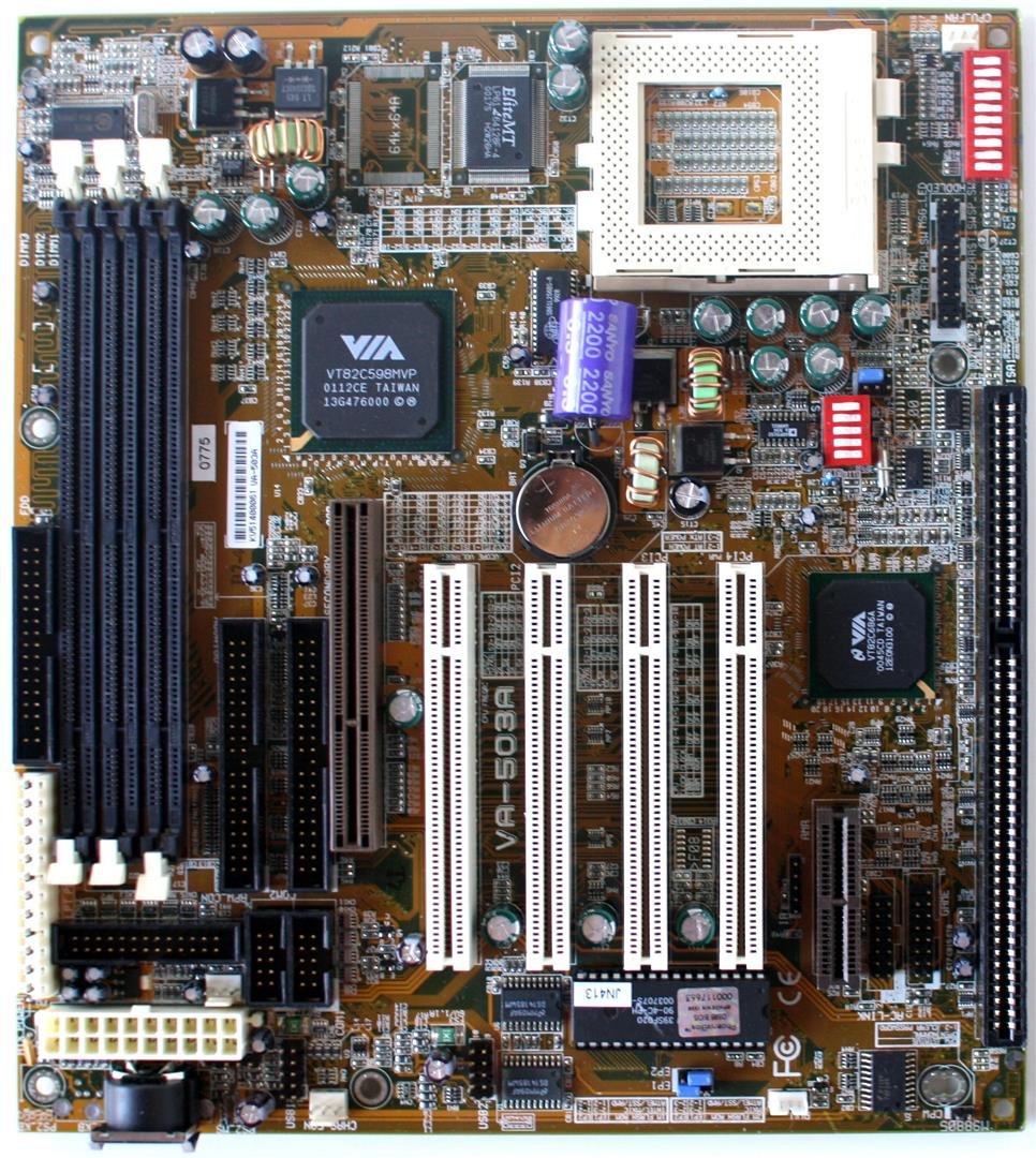 FIC VA 503+ マザーボード ATX Socket 7 Amazon | FIC - MB VA-503A ソケット7 4PCI 1 ISA オーディオ AT - VA