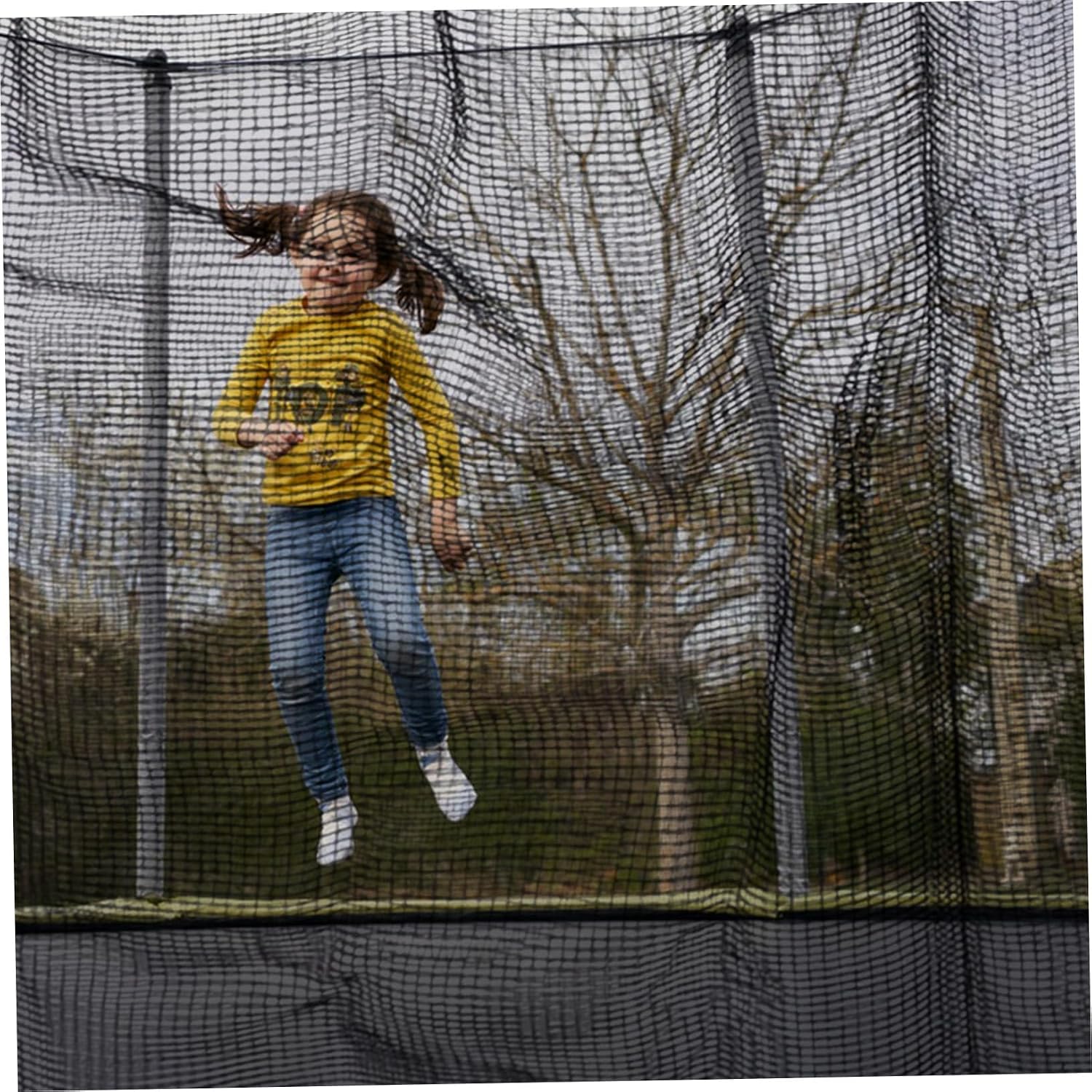 SUPVOX Trampoline Protective Netting Durable Safety Enclosure for Outdoor Use Easy Installation Compatible with Various Trampoline High Strength Mesh Design Prevents Falls