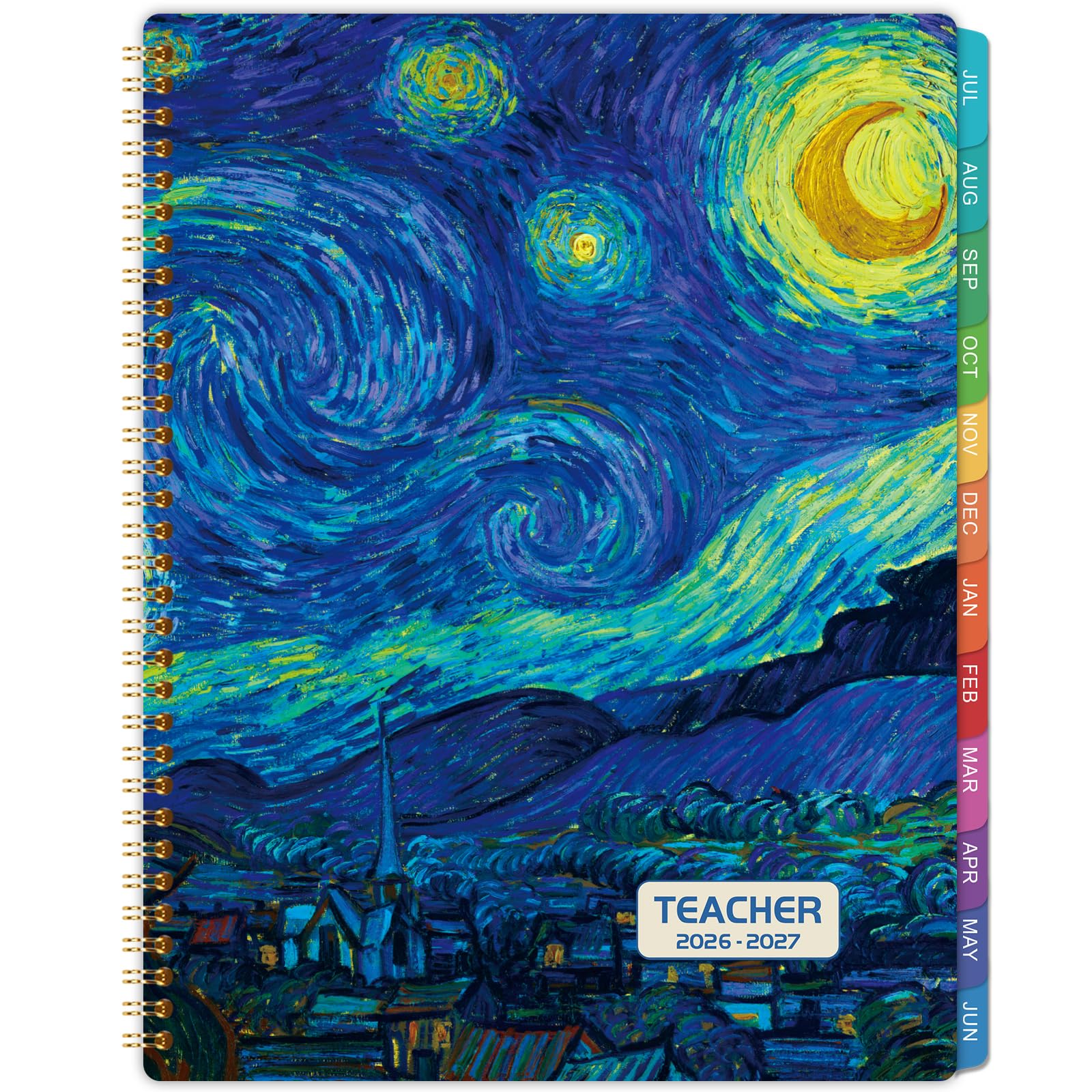 Teacher Planner 2026-2027 - Academic Planner 2026-2027 from July 2026 - June 2027, 8.5" x 11", Weekly & Monthly Lesson Plan Book, Helps Better Teaching