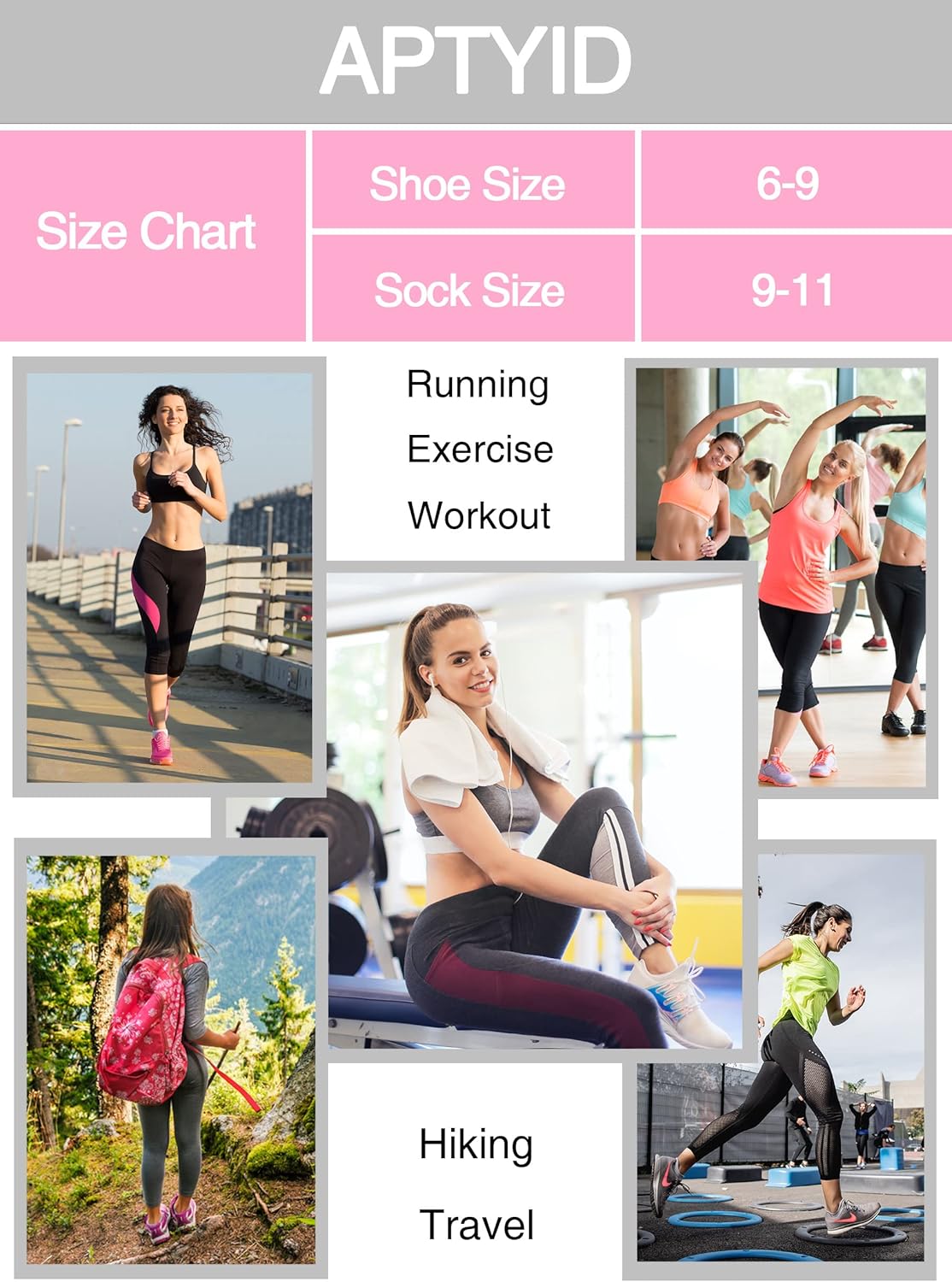 APTYID Women's Performance Athletic Ankle Running Socks (6 Pairs) - Image 6