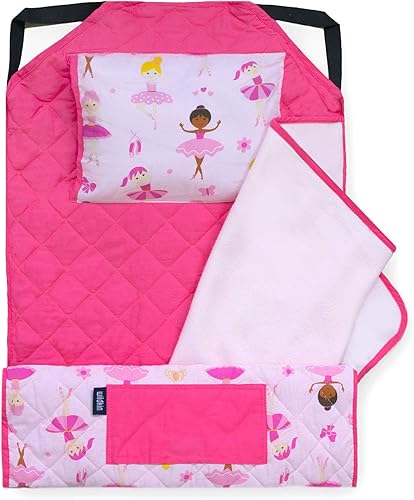 Wildkin - Tapete para tomar la siesta, moderno y todo en uno, con almohada para infantes (niñas o niños), tamaño perfecto para la guardería y