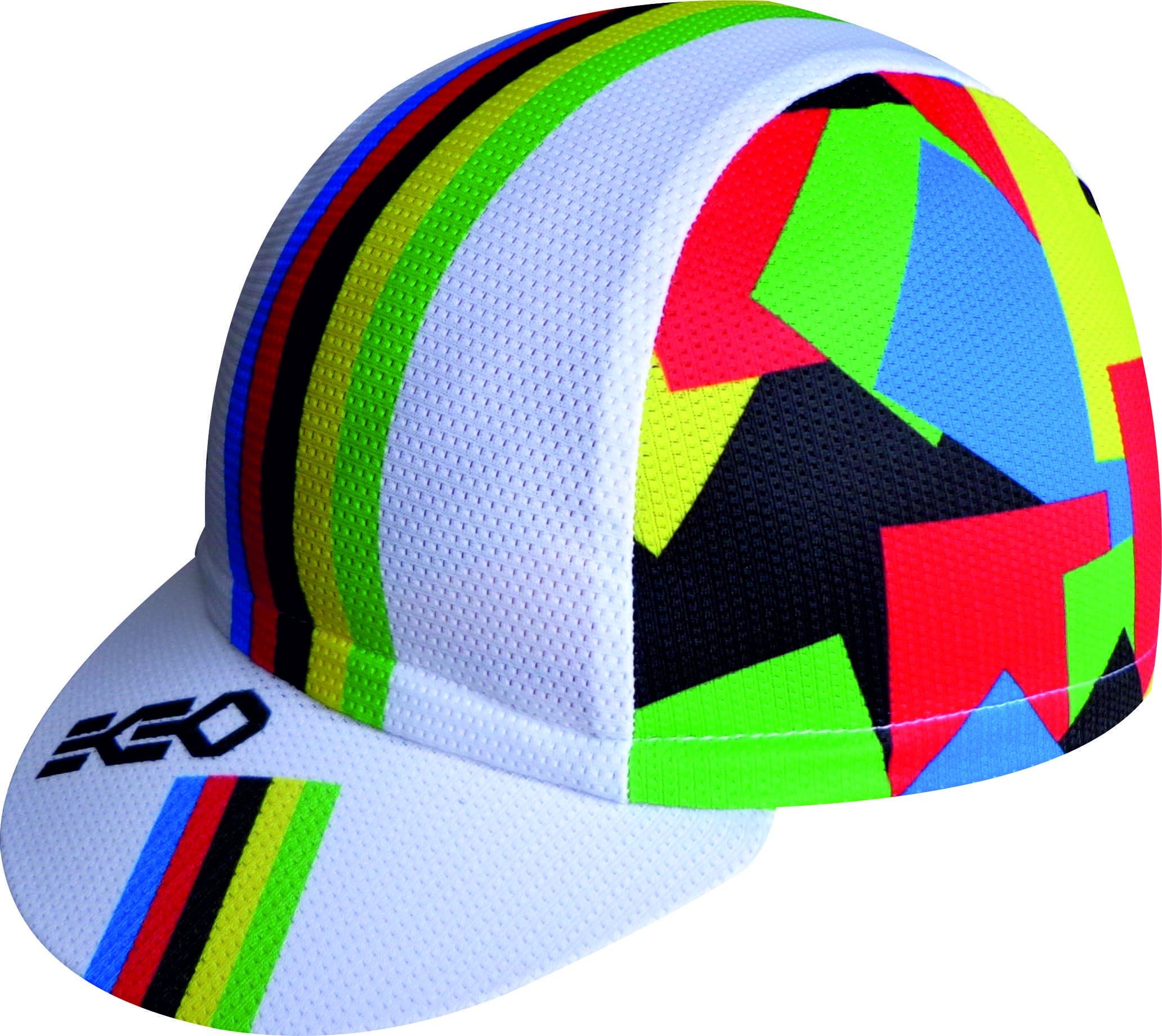 EKEKO SPORT World Champion White Cap Ekeko Micro vsystem 100% Polyester, Cycling, Running, Trailrunning, Triatlon