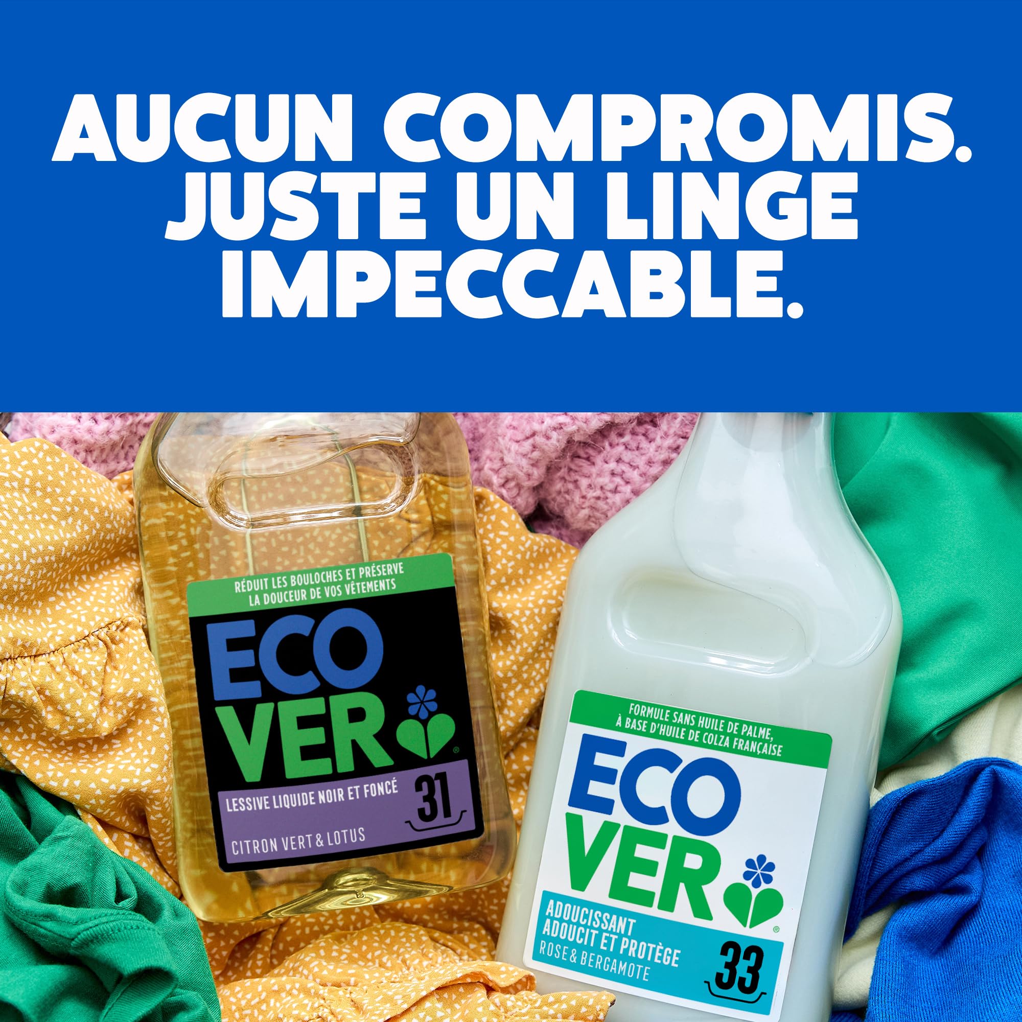 Ecover Lessive Liquide Chèvrefeuille & Jasmin 100 Lavages