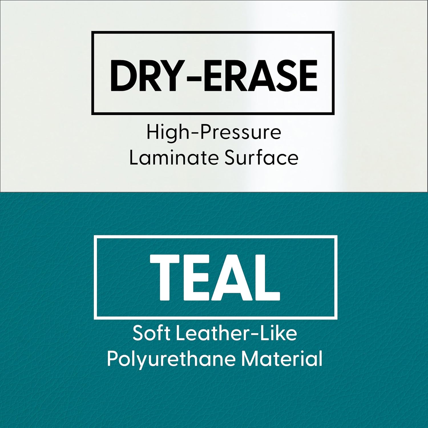 Factory Direct Partners FDP Pro Series Upholstered 18" Round Dry-Erase Ottoman, 18" Height Collaborative Commercial Furniture for Hotel Lobby, Office, Restaurant, Waiting Room - Teal/Whiteboard/Black