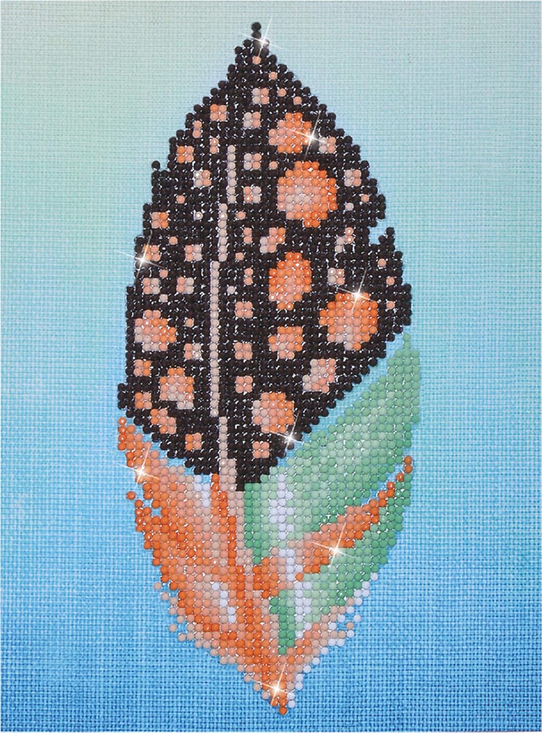 DIAMOND DOTZ Softly Sparkle Leaf Diamond Painting Kits for Adults - Diamond Art Kits a Relaxing Creative Craft Kit with Dotz Gems 7.5"x9.9"