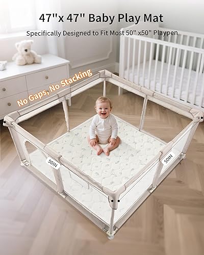 Miniatura 2 de Tapete de juego para bebés, tapetes de espuma suave para bebés, tapete de gimnasio para actividades boca abajo, esenciales para bebés y niños