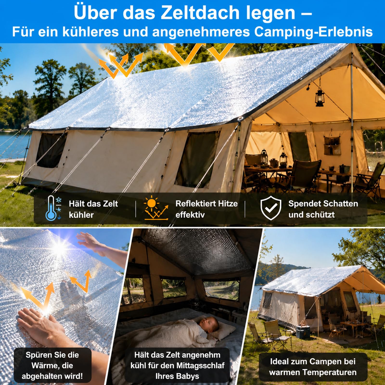 BeGrit Schattennetz Auto Hund 99% Alu Hitzeschutz mit Ösen 2m x 1m | UV Luftdurchlässiges Sonnennetz Aludecke Auto Alunetz reflektierende Schattenplane für Camping Gewächshaus Garten Pflanze