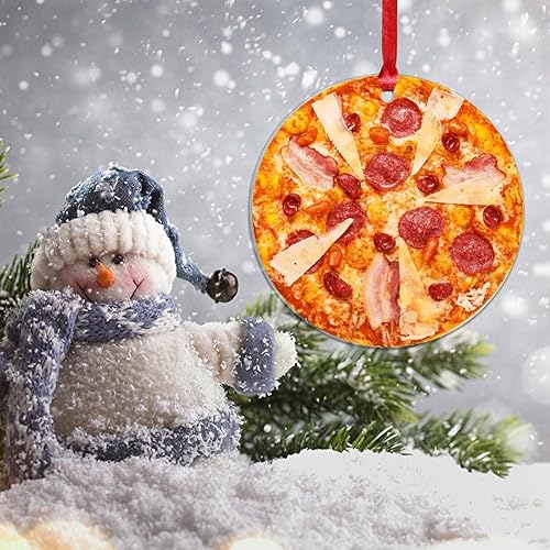 Miniatura 52 de Adorno de Navidad mexicano de tortilla de maíz acrílico adornos para decoraciones de Navidad, divertidos y deliciosos adornos de decoración de árbol