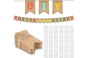 Custom DIY Letter Banner Kit Burlap Decoration