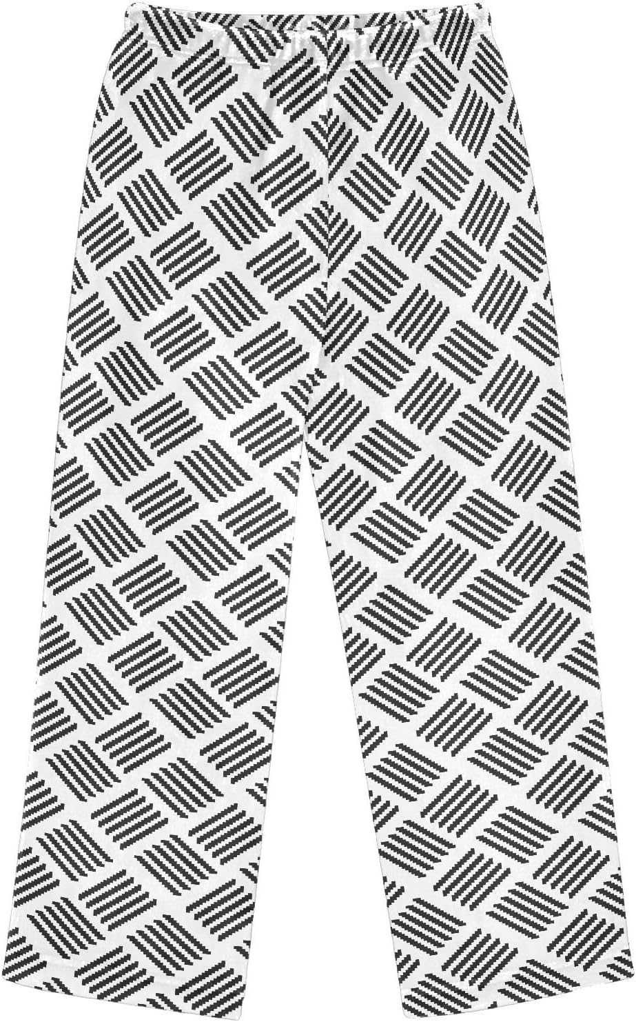 visesunny Black White Pattern Boys Pants for Kids Fleece Bottoms Long Jogger Pants Trousers with Pockets Size 6-14Y