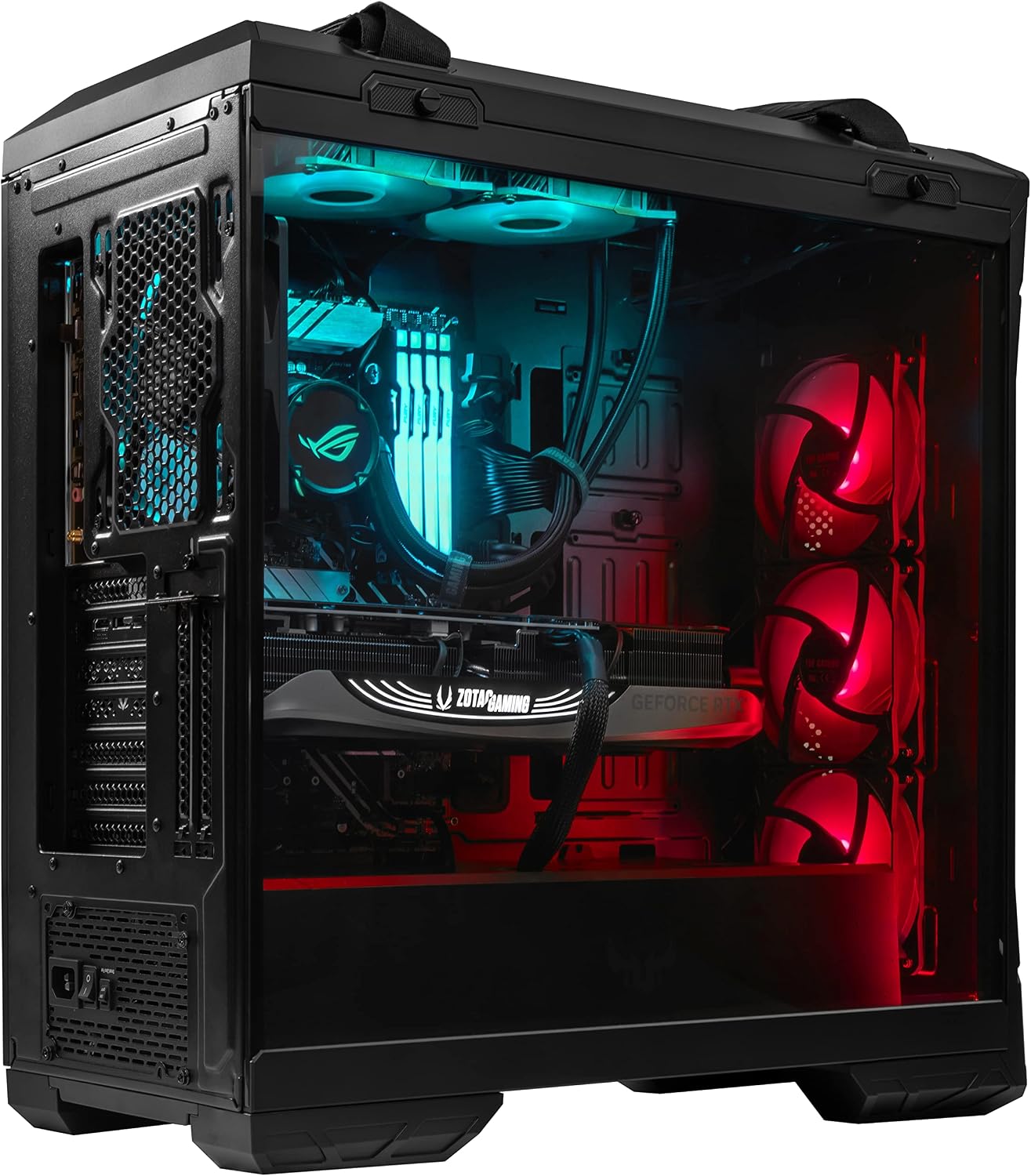 GT501 - RTX 5070 Ti Gaming Desktop PC Liquid Cooled - i9-14900KF 3.2GHz 24 core - 2TB NVMe SSD SSD + 2TB HDD - 64GB DDR5(2X32GB) - 850W - Windows 11 Home - RGB Fans Glass Side WiFi