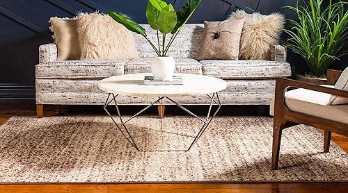 Miniatura 3 de Unique Loom - Tapete con diseño abstracto, informal, moderno y contemporáneo de la colección otoñal, rectangular de 2 x 3 pies, diseño rústico en