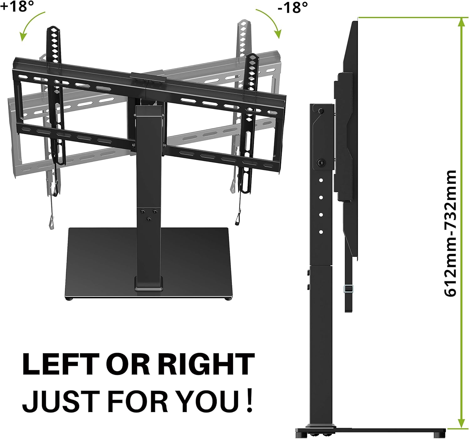 Buy USX MOUNT Swivel Universal TV Stand/Base Table Top for Most 37