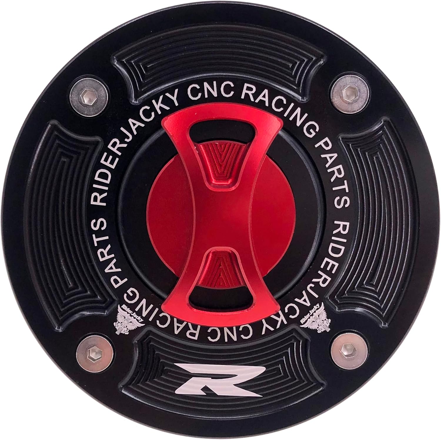 Keyless Gas Cap Fuel Tank Cover For Suzuki GSXR 600 GSXR-750 From 1994-to 2003 | GSXR1000 2001 2002 (Red)
