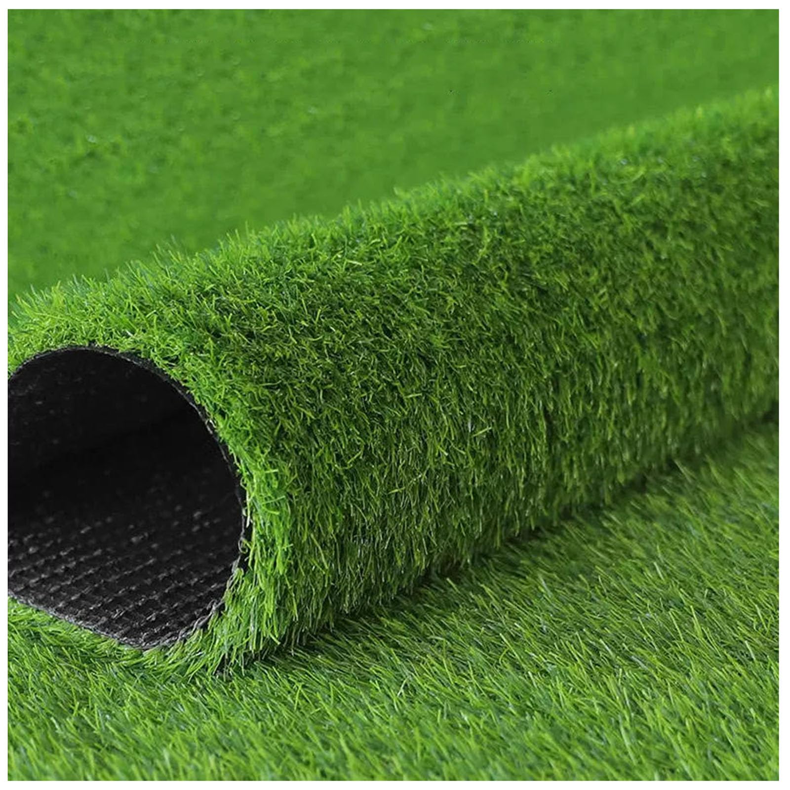 Gazon artificiel 3x6m vert réaliste avec trous de drainage pour jardin et terrasse