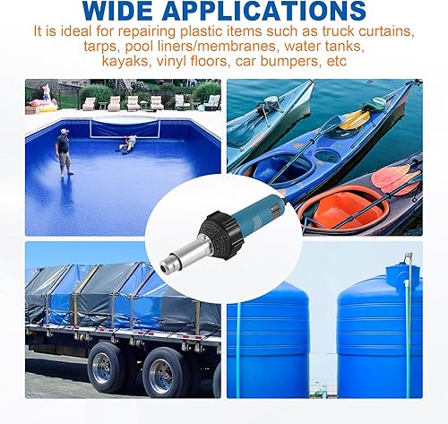 Miniatura 7 de Iglobalbuy Professional 110V 1600W Plastic Hot Air Welding Gun Hot Air Plastic Welder Torch Plastic Welding Gun Welder Pistol