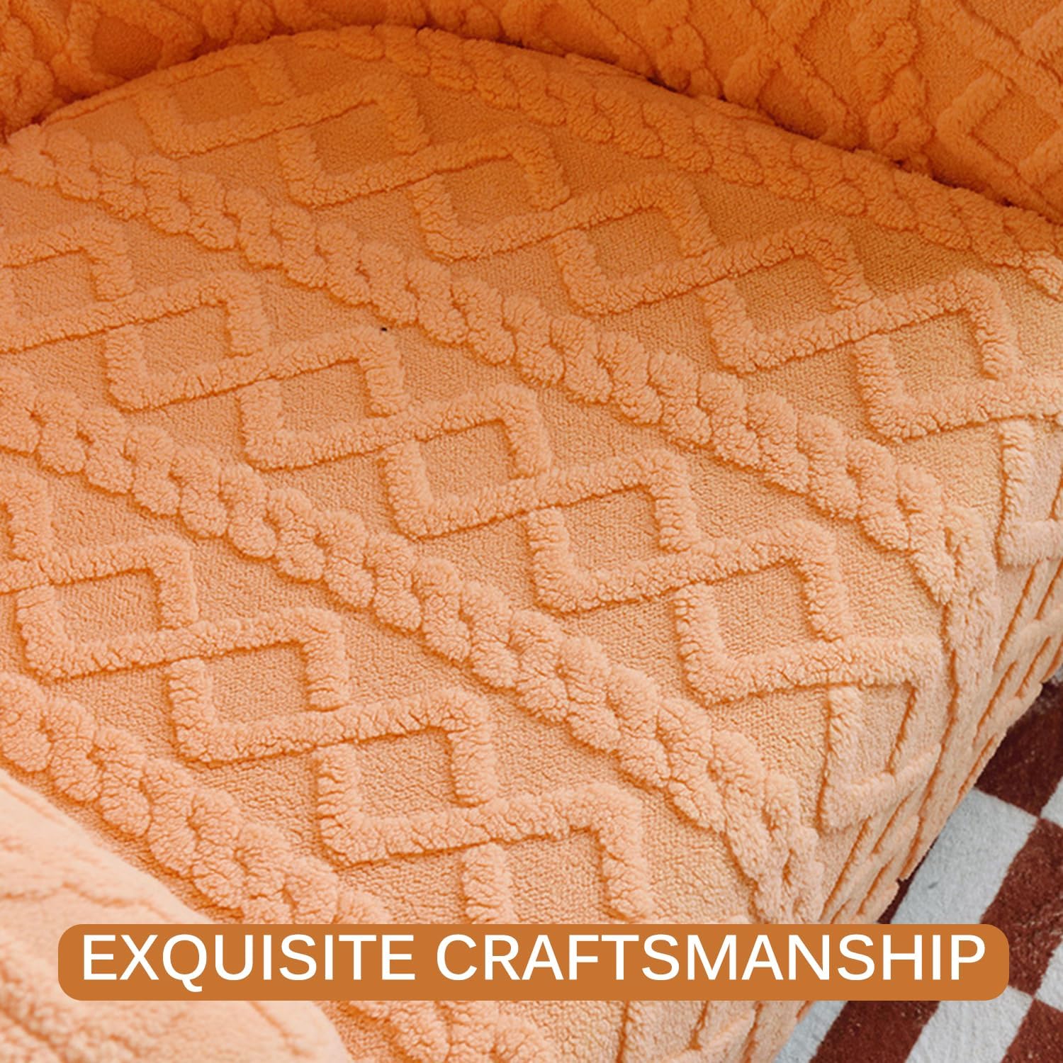 Beige,Club Chair Cover, Club Chair Cover Removable Stretch Tub Chair Slipcover Dustproof Armchair Covers Sofa Cover Round Barrel Chair Cover Couch Furniture Protector Cover for Living Room