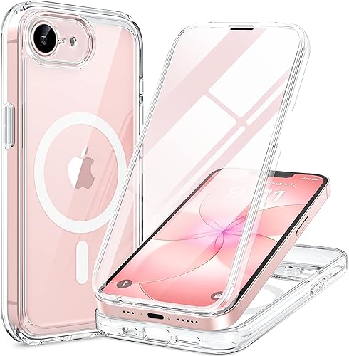 Miniatura 213 de Miracase Funda para iPhone SE de 3ª/2ª generación 2022 2020 de cuerpo completo con protector de pantalla de vidrio integrado, resistente protección